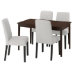 ІКЕА Стіл і 4 стільці NÄSINGE / BERGMUND БЕРГМУНД, 795.970.92 - Home Club