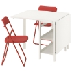 ИКЕА Стол и 2 складных стула VIHALS / VIHALS, 595.902.56 - Home Club