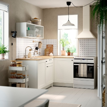 ИКЕА Угловая кухня KNOXHULT КНОКСХУЛЬТ, 595.812.85 - Home Club