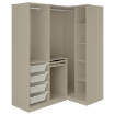 ИКЕА Угловой шкаф PAX ПАКС / TYSSEDAL ТИССЕДАЛЬ, 396.033.92 - Home Club, изображение 2