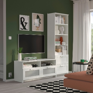 ИКЕА Шкаф для телевизора BRIMNES БРИМНЭС, 391.843.43 - Home Club