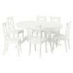 ИКЕА Стол и 6 стульев ROSENTORP / ROSENTORP, 796.101.35 - Home Club