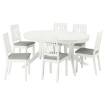 ИКЕА Стол и 6 стульев ROSENTORP / NÄSINGE, 096.101.34 - Home Club