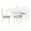 ИКЕА Стол и 4 стула ROSENTORP / NÄSINGE, 996.101.39 - Home Club