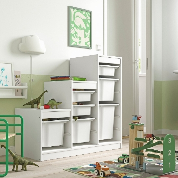 ІКЕА Стелаж з контейнерами TROFAST ТРУФАСТ, 896.066.56 - Home Club