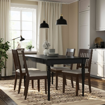 ІКЕА Стіл і 4 стільці ROSENTORP / NÄSINGE, 296.101.28 - Home Club