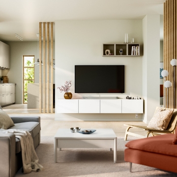 ІКЕА Стіл під телевізор з дверцятами BESTÅ БЕСТО, 596.035.79 - Home Club