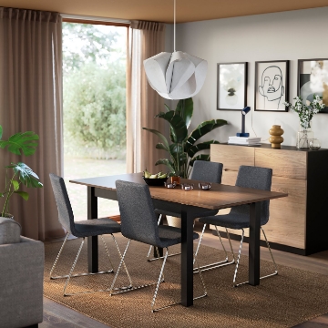 ИКЕА Стол и 4 стула ÅLHULT / LILLÅNÄS, 496.100.90 - Home Club