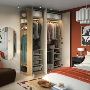 ИКЕА Комбинация шкафов PAX ПАКС / REINSVOLL РЕИНСВОЛЛ, 296.069.04 - Home Club