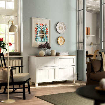 ИКЕА Комбинация стеллажей с дверцами BESTÅ БЕСТО, 795.980.96 - Home Club