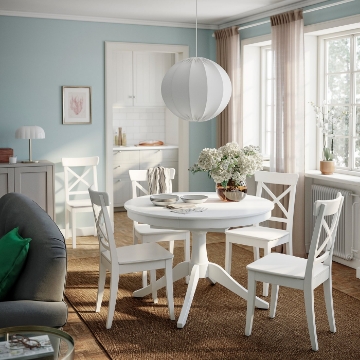 ІКЕА Стіл і 4 стільці ROSENTORP / ROSENTORP, 496.101.32 - Home Club