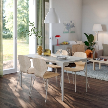 ІКЕА Стіл і 4 стільці SKÅLSTA, 296.089.84 - Home Club