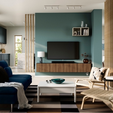 ІКЕА Стіл під телевізор з дверцятами BESTÅ БЕСТО, 396.121.55 - Home Club
