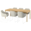 ИКЕА Стол и 6 стульев TONSTAD / TOSSBERG, 395.967.49 - Home Club