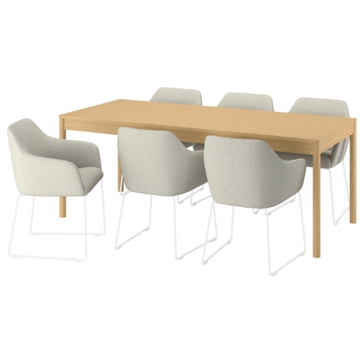 ИКЕА Стол и 6 стульев TONSTAD / TOSSBERG, 395.967.49 - Home Club