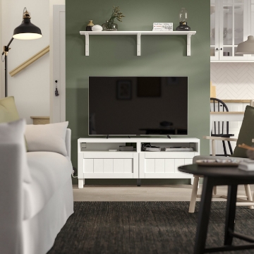 ІКЕА Тумба під телевізор з шухлядами BESTÅ БЕСТО, 595.973.66 - Home Club