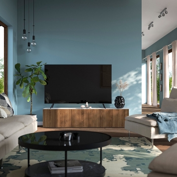 ИКЕА Скамейка под телевизор с дверцами BESTÅ БЕСТО, 196.121.80 - Home Club