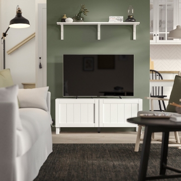 ІКЕА Стіл під телевізор з дверцятами BESTÅ БЕСТО, 295.973.58 - Home Club