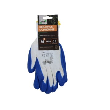 Chomik ЗАХИСНІ РУКАВИЧКИ «8» З ПОЛІЕСТЕРУ, ПОКРИТІ ЛАТЕКСОМ упаковка = 12, IDA1153 - Home Club