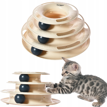 Chomik ІГРАШКА ДЛЯ КОТА ВЕЖА З М'ЯЧАМИ 25 X 13 СМ, PET9776 - Home Club