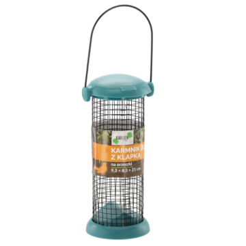 Chomik Кормушка для птахів з кришкою 9,3 х 8,3 х 21 см, EDA7977 - Home Club
