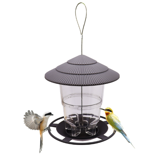 Chomik ПЛАСТИКОВА КОРМОВИЙ ДЛЯ ПТАХІВ 16,5 x 16,5 x 19 СМ, EDA7908 - Home Club