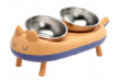 Chomik Комплект двох нержавіючих мисок для собаки/кота на підставці 41 x 20,5 x 15 см, PET7734 - Home Club, зображення 8