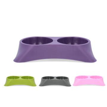 Chomik ДВОЙНА МИСКА ДЛЯ СОБАКИ АБО КОТА 2 x 0,25 л, PLAUP0249 - Home Club