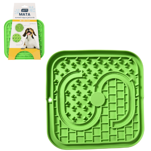 Chomik Килимок для уповільнення споживання їжі 20 × 20 × 1 см, зелений, PET9455 - Home Club