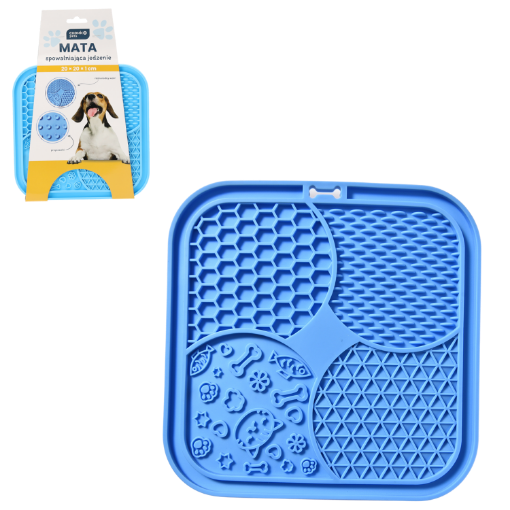 Chomik Килимок для уповільнення споживання їжі 20 × 20 × 1 см, синій, PET9462 - Home Club
