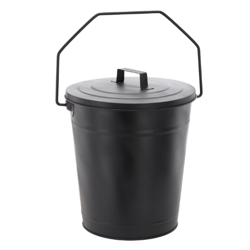 Chomik ВІДРО ДЛЯ ПОПІЛУ З КРИШКОЮ, ДІАМЕТР: 21/27 СМ, ВИСОТА: 36 СМ, KOM5844 - Home Club