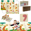 Chomik Двусторонняя образовательная коврик 150x200x1 см, складная, с изображением животных и цифр + сумка, KID4329 - Home Club, изображение 5