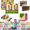 Chomik Двусторонняя образовательная коврик 150x200x1 см, складная, с изображением животных + сумка, KID4336 - Home Club, изображение 5