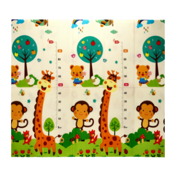 Chomik Двусторонняя образовательная коврик 180x200x1 см, складная, с изображением животных и цифр + сумка, KID4367 - Home Club