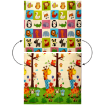 Chomik Двусторонняя образовательная коврик 180x200x1 см, складная, с изображением животных + сумка, KID4374 - Home Club