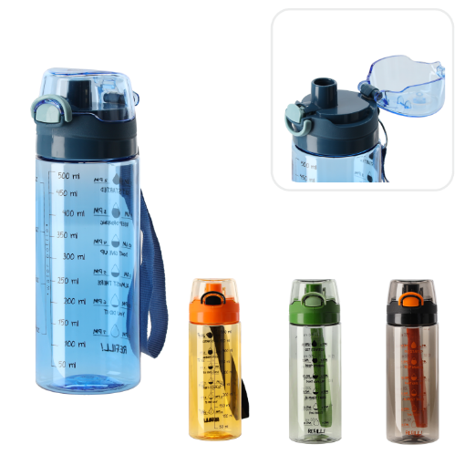 Chomik Бутылка объемом 500 мл для воды с узорами, TIT-639 - Home Club