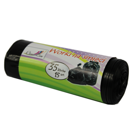 Chomik МЕШКИ ДЛЯ МУСОРА, СВЕРХПРОЧНЫЕ, 35 Л, 15 ШТ., ЧЕРНЫЕ, CHOM6843 - Home Club