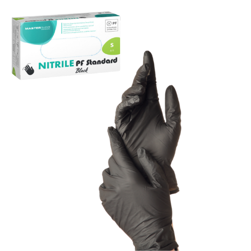 Chomik Нитриловые перчатки, черные, размер S, 100 шт. 3774, SOR2608 - Home Club