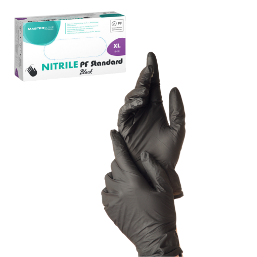 Chomik Нитриловые перчатки, черные, размер XL, 100 шт. 2639, SOR5921 - Home Club