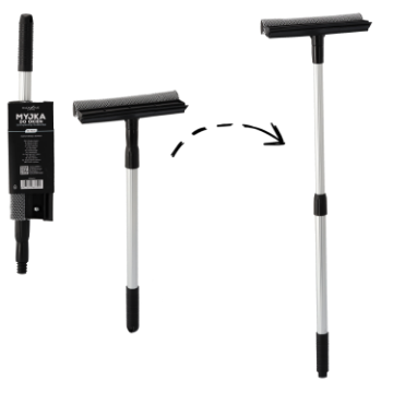 Chomik Очиститель для окон со скребком, алюминиевая телескопическая штанга 46 см-70 см, COZ6524 - Home Club