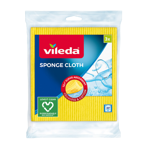 Chomik Губка для мытья посуды, 3 шт. VILEDA3468, VIL0213 - Home Club