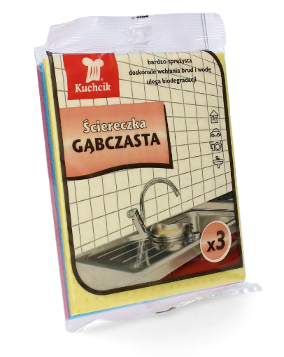 Chomik Губка для мытья посуды KUCHCIK, 3 шт., AKU2311 - Home Club