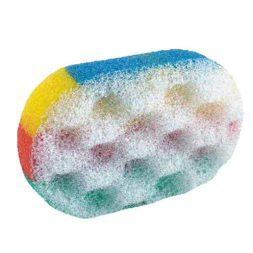 Chomik БАНАЛЬНАЯ ГУБКА ДЛЯ МАССАЖА «РАДУГА», AKU5062 - Home Club