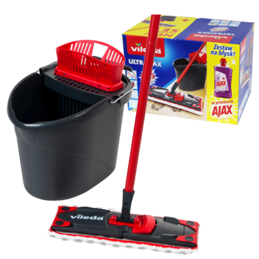 Chomik Ведро + плоская швабра BOX 2264, VIL1725 - Home Club