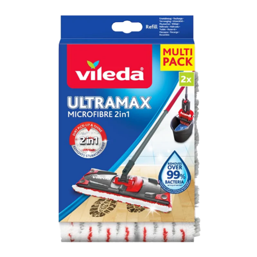 Chomik УЛЬТРА МАКСИМУМ ЗАПАС НА МОКРОЕ 2 ШТ. VILEDA, VIL7347 - Home Club