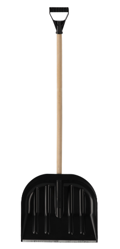 Chomik Пластиковая лопата для снега, черная, 45 см, лопата + рукоятка + ручка (комплект) 3164, GOR0316 - Home Club