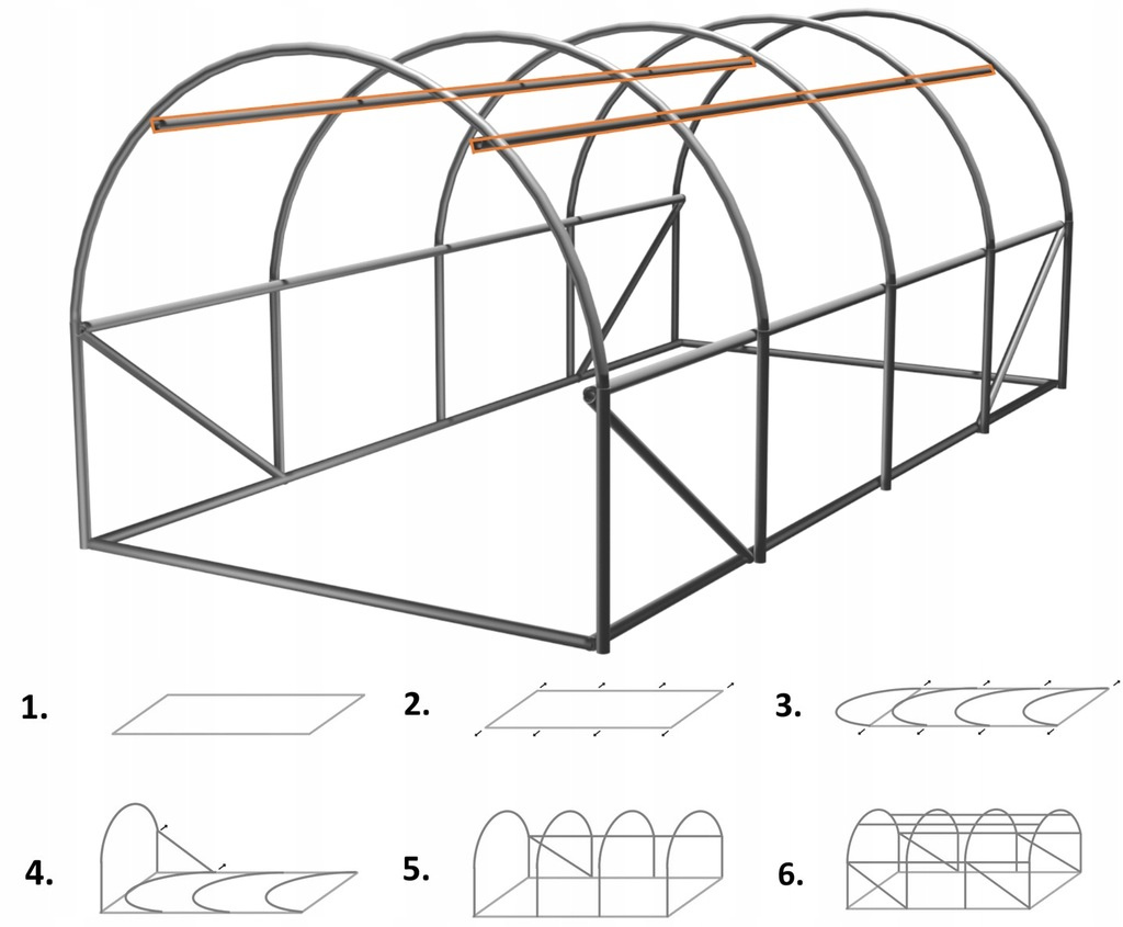 TUNEL FOLIOWY OGRODOWY 3 SEGMENTOWY BIAŁY 3 x 2 x 2 M pol_pl_TUNEL-FOLIOWY-OGRODOWY-3-SEGMENTOWY-BIALY-3-x-2-x-2-M-5569-756_1