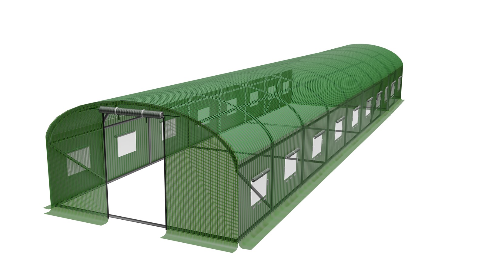 TUNEL FOLIOWY OGRODOWY 10 SEGMENTOWY ZIELONY 10 x 4 x 2 M pol_pl_TUNEL-FOLIOWY-OGRODOWY-10-SEGMENTOWY-ZIELONY-10-x-4-x-2-M-1256_1
