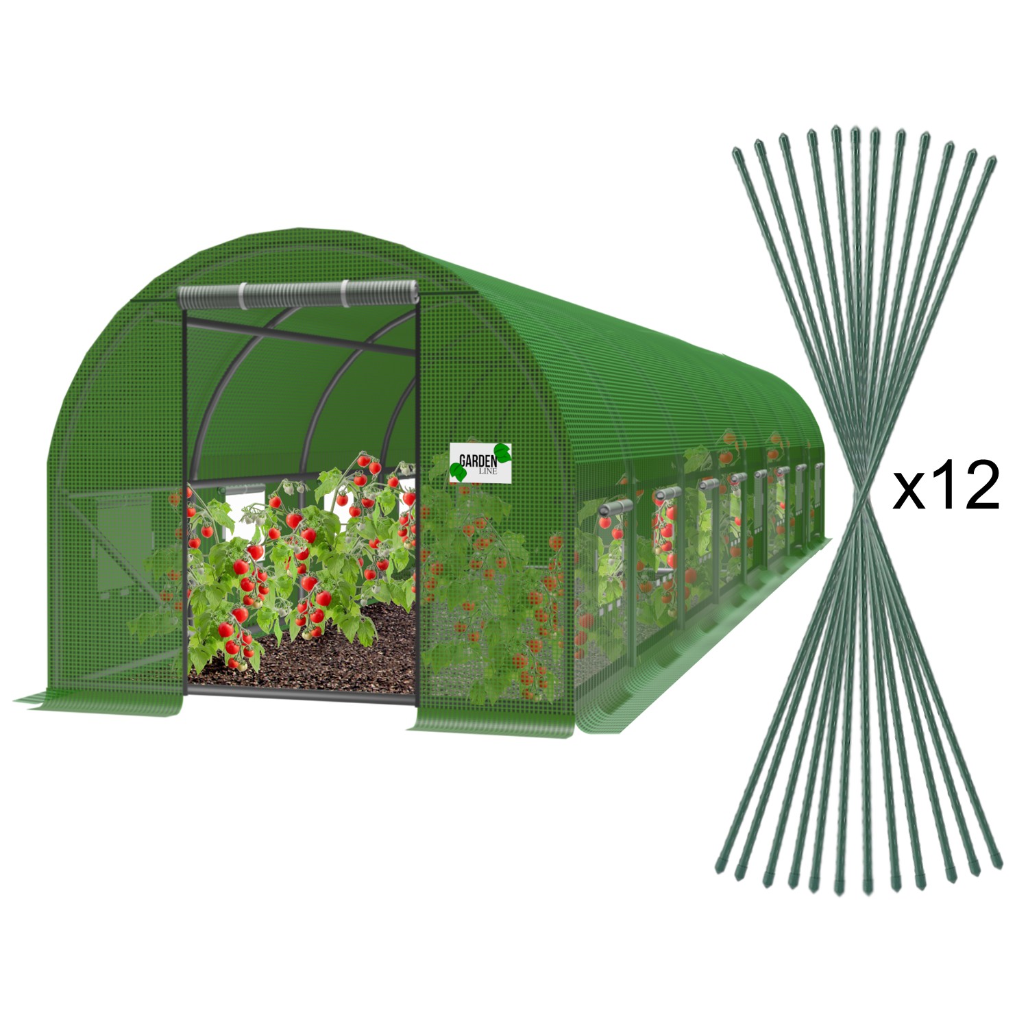 TUNEL FOLIOWY OGRODOWY 10 SEGMENTOWY ZIELONY 10 x 4 x 2 M pol_pl_TUNEL-FOLIOWY-OGRODOWY-10-SEGMENTOWY-ZIELONY-10-x-4-x-2-M-1256_2
