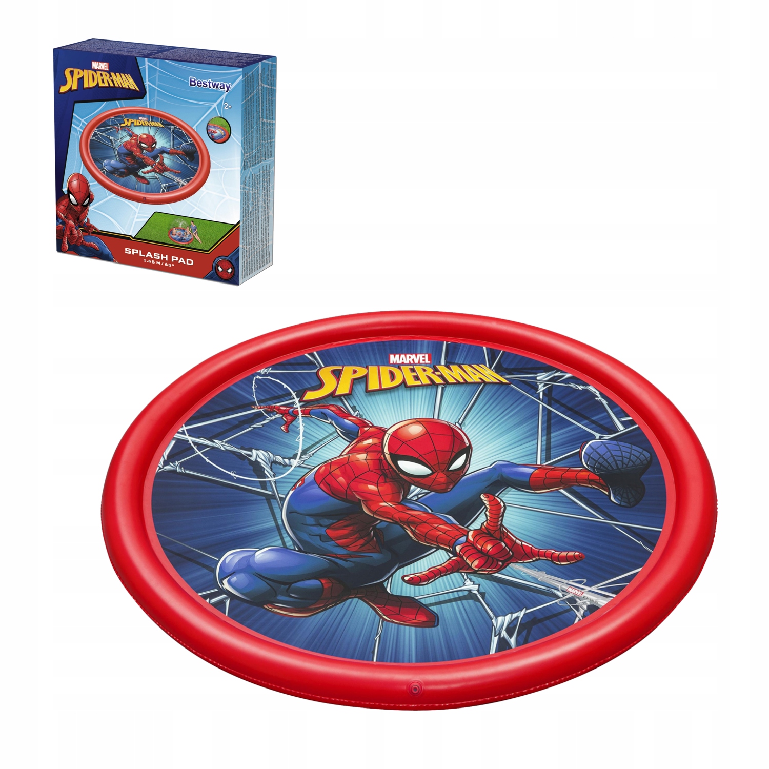 Мата / надувной бассейн Spider-Man, диаметр 165 см, с фонтаном (2)
